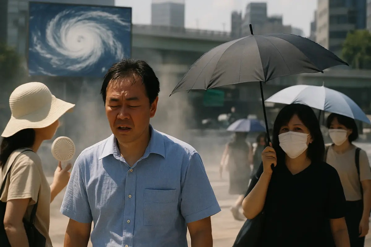 暑い日が続く　台風6号に気をつけて