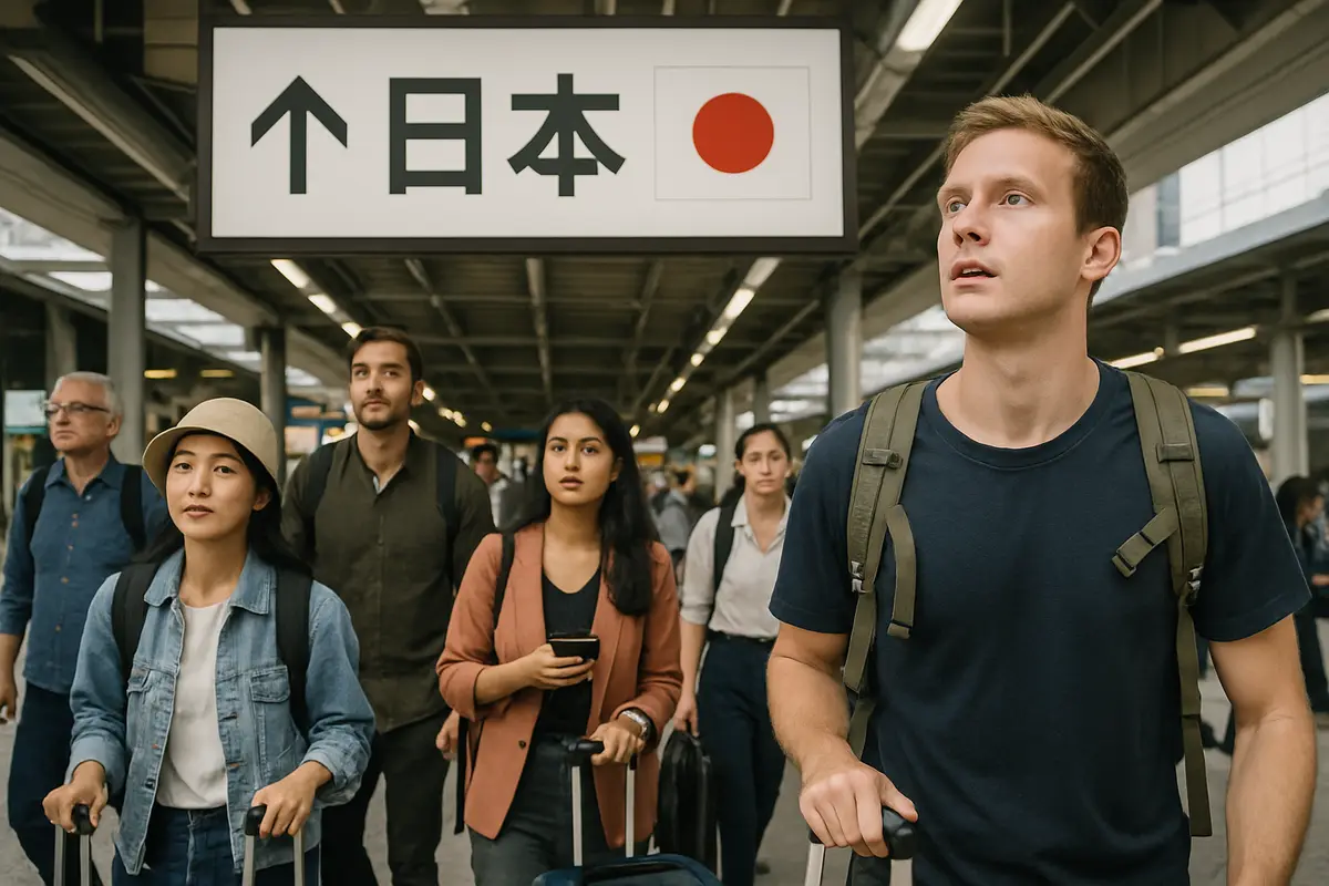日本に来る外国人が増えている