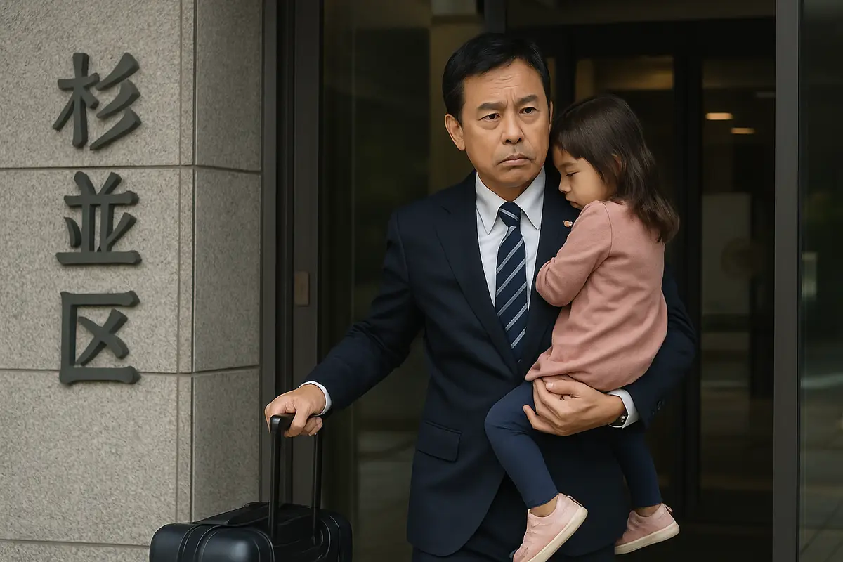 杉並区長　家族のため3週間休む