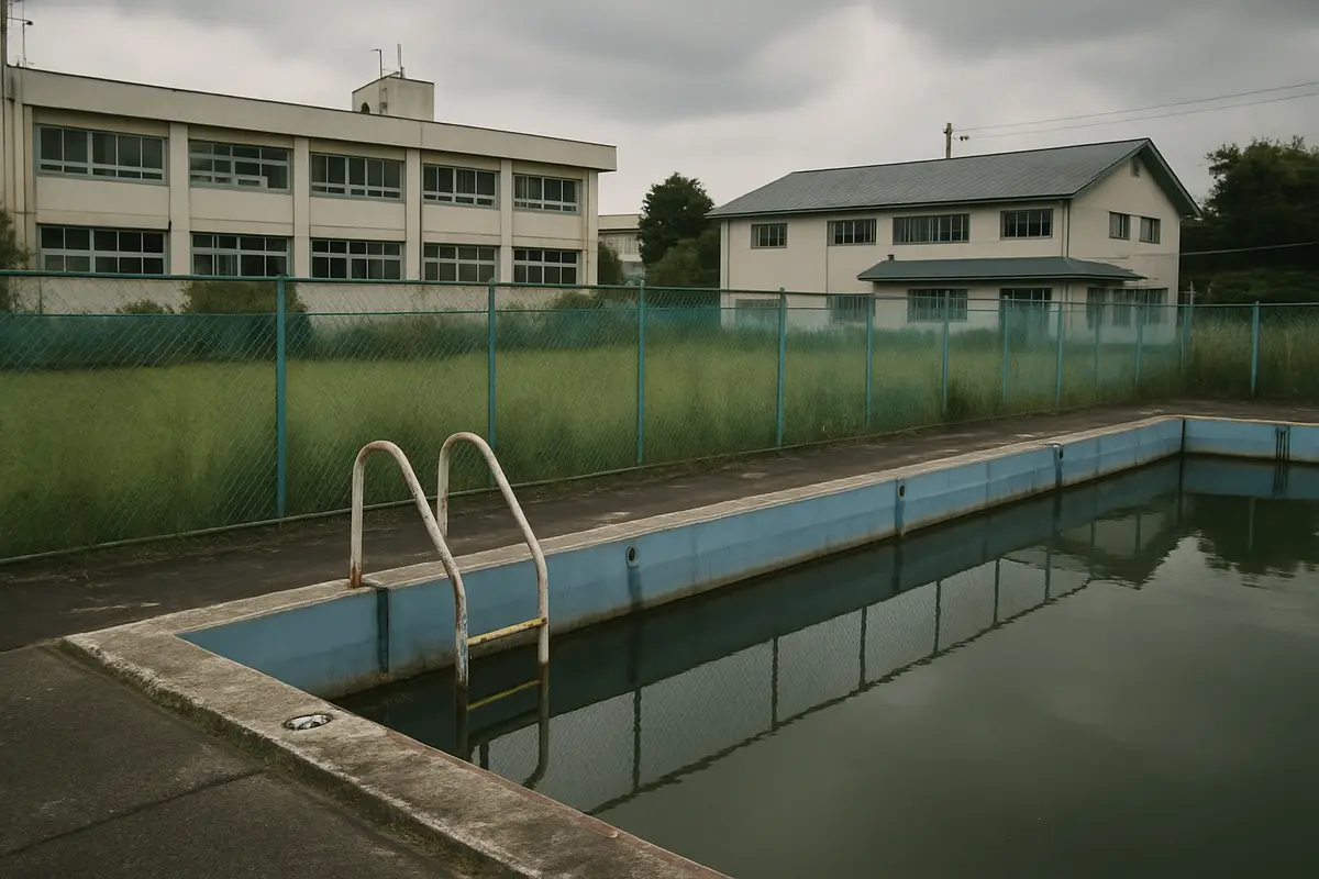 学校のプールが減っている