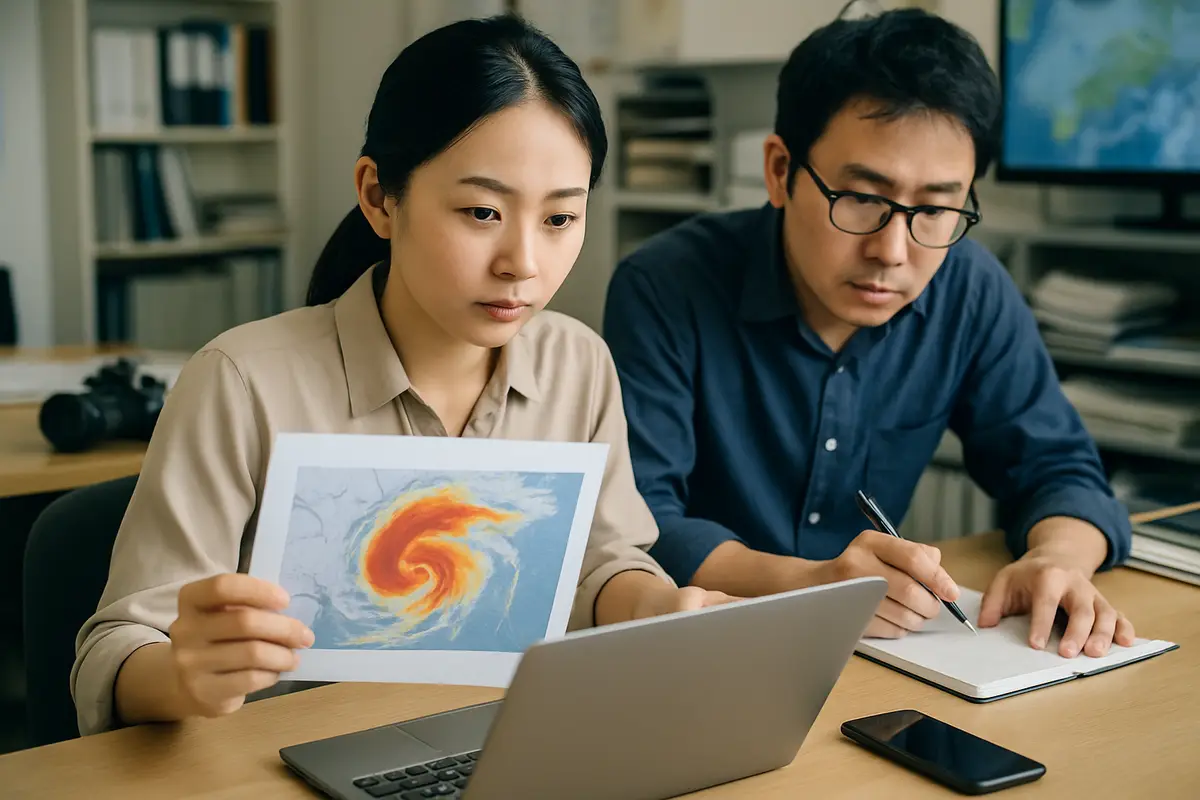 災害の情報の伝え方を調べる