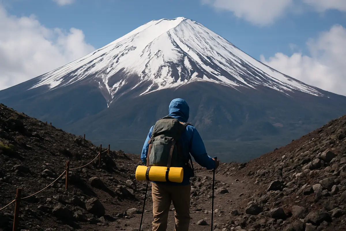 富士山　7月1日から上まで登れる
