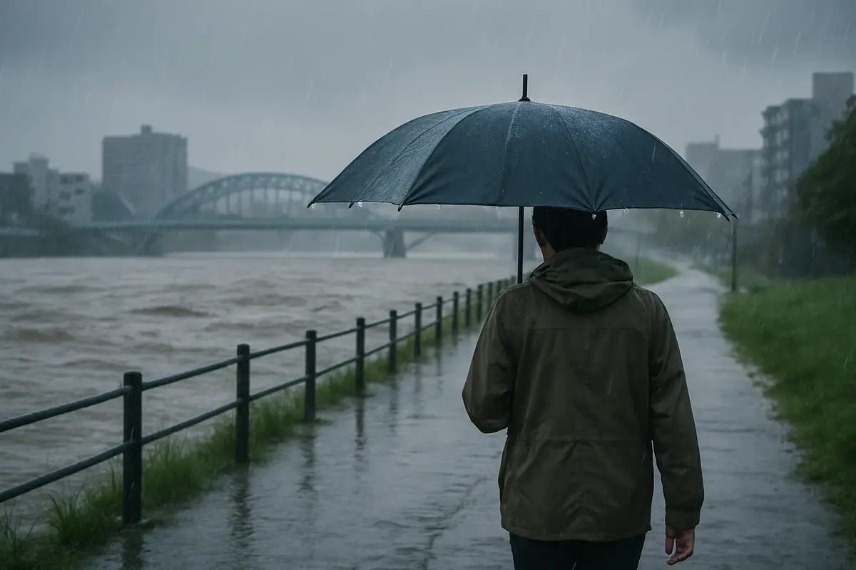 九州地方で強い雨が降っている