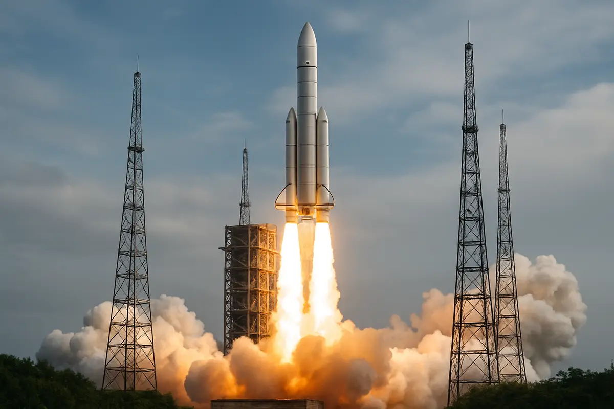 新型ロケットの打ち上げが成功