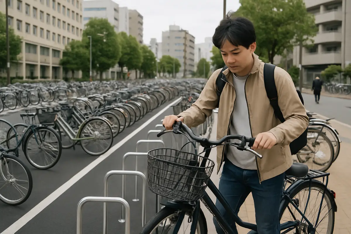 自転車を止める場所が増える