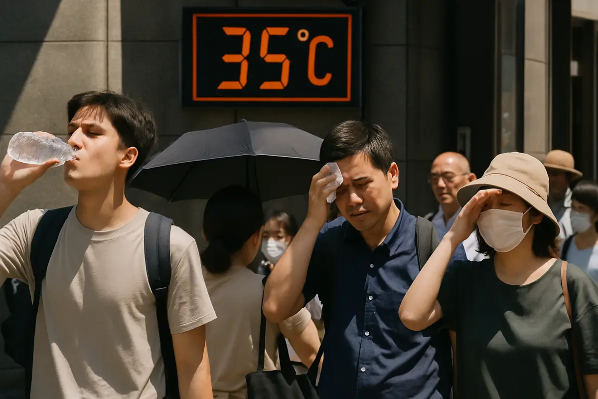 各地で35℃以上　熱中症に注意
