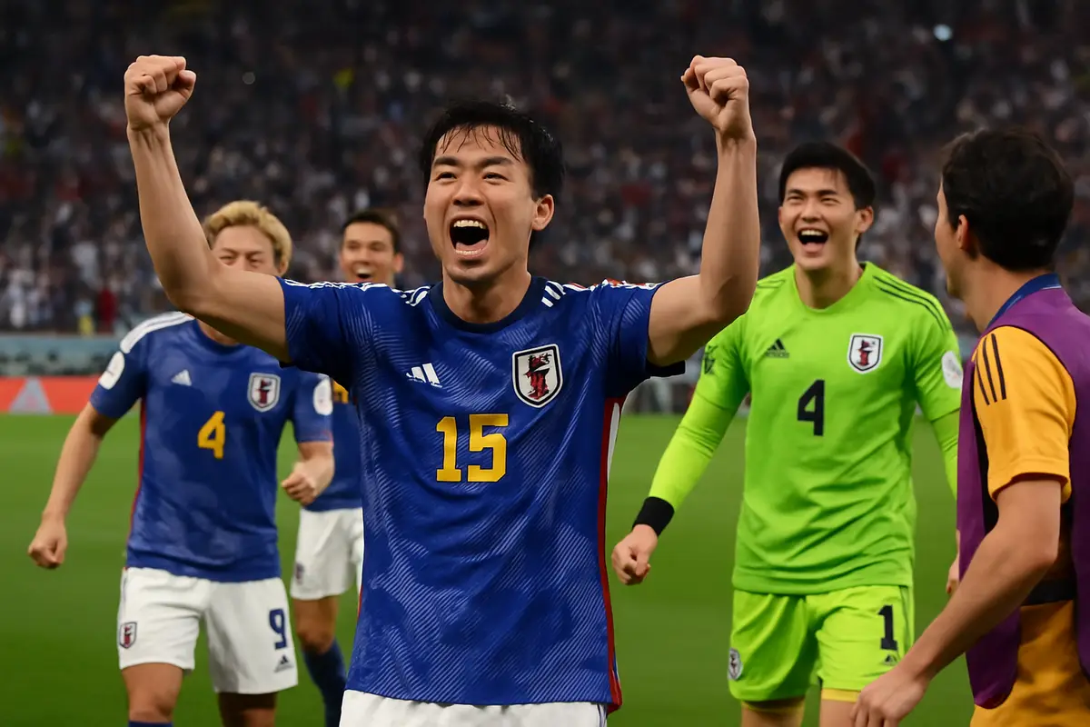 ワールドカップ　日本が決勝トーナメントへ