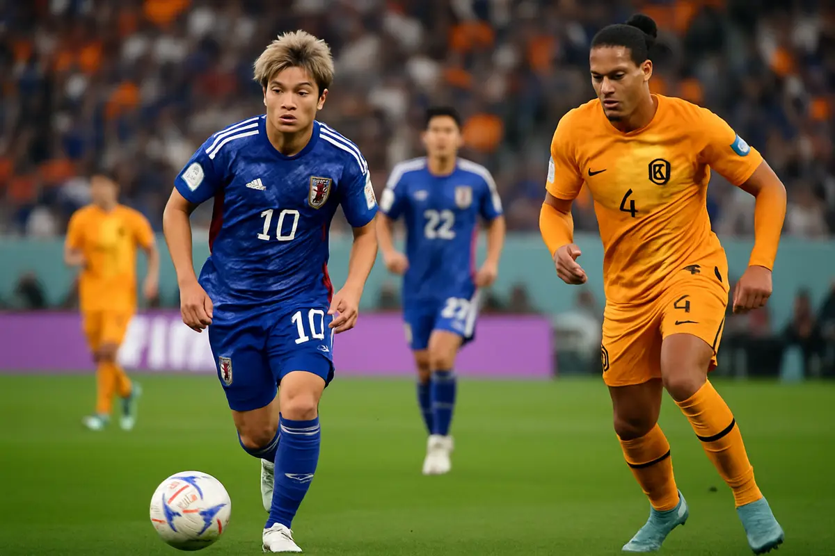 ワールドカップ　日本はオランダと引き分け