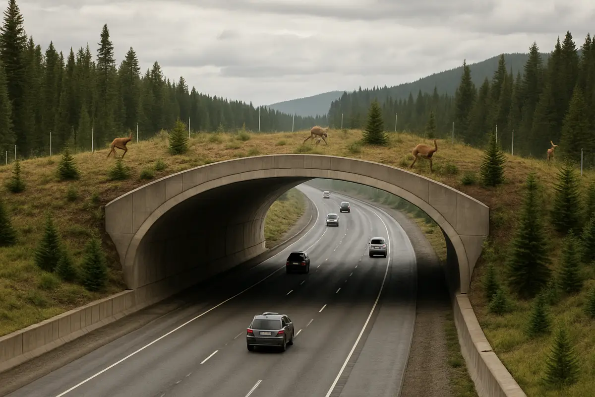 アメリカに大きい「動物のための橋」