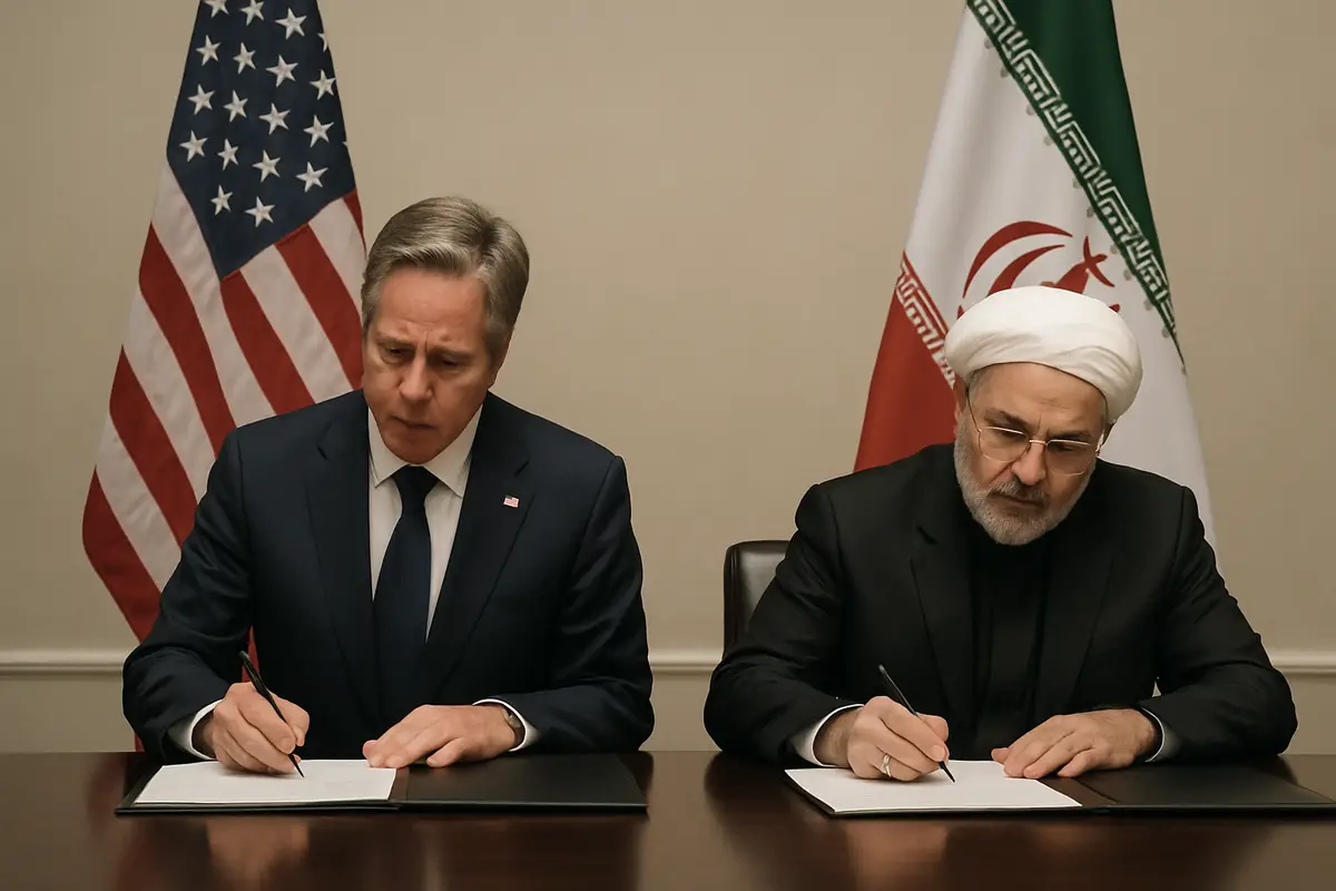 アメリカとイラン　戦いを終える書類に署名