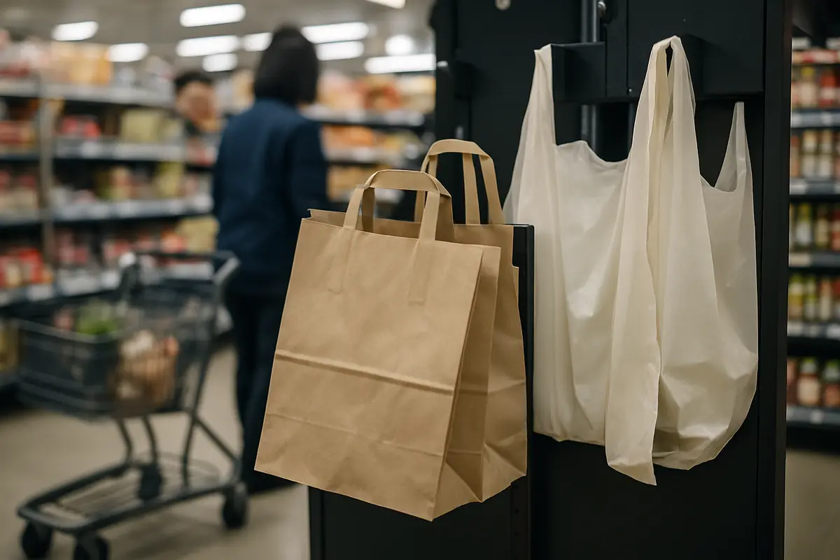 商品の袋　色を減らす会社が増える