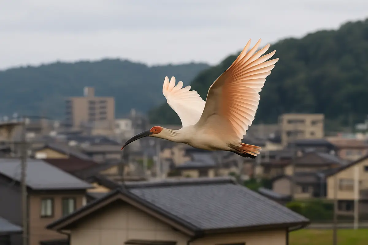 トキが石川県の空を飛んだ