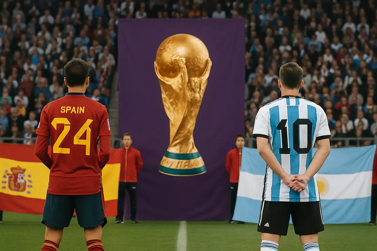 ワールドカップの決勝はスペイン対アルゼンチン