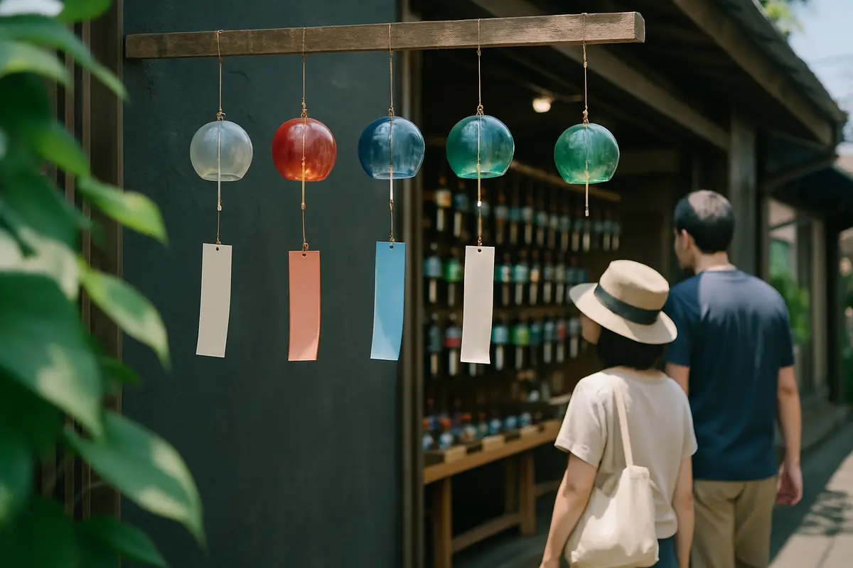 「風鈴の音で涼しく」　夏の店