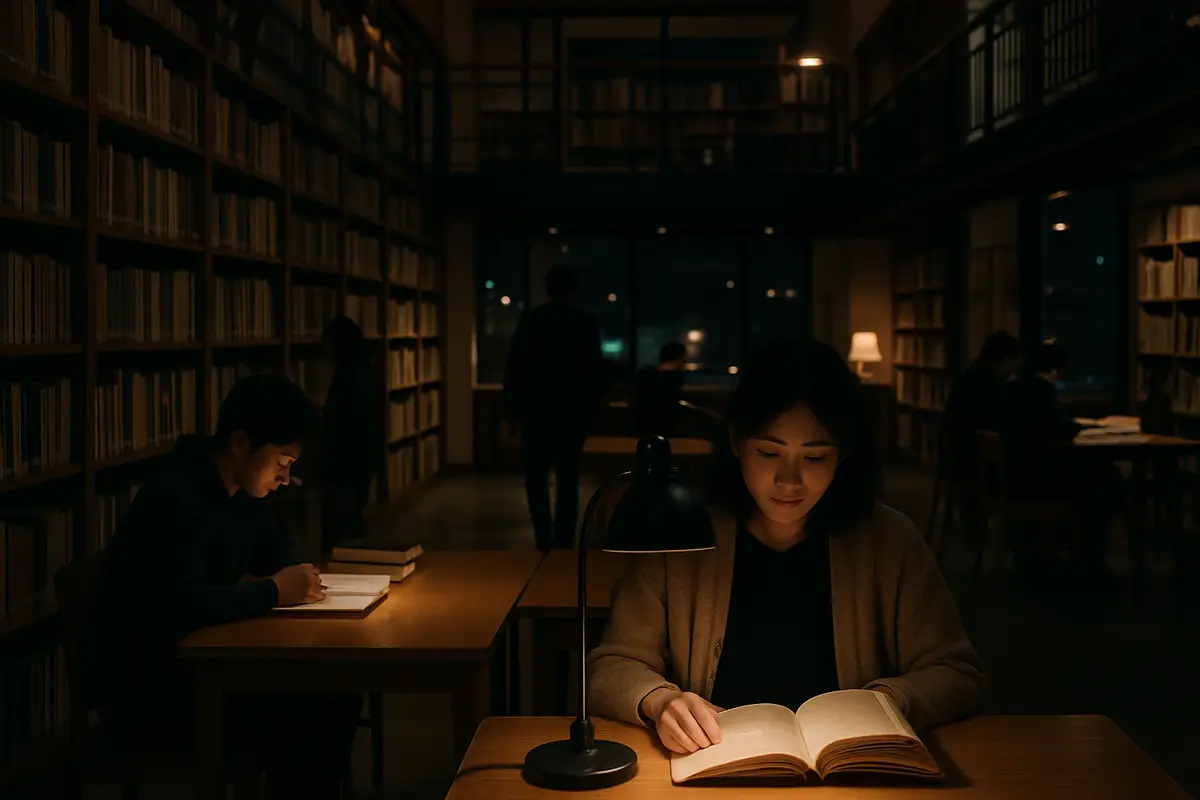 夜も開く図書館が増える