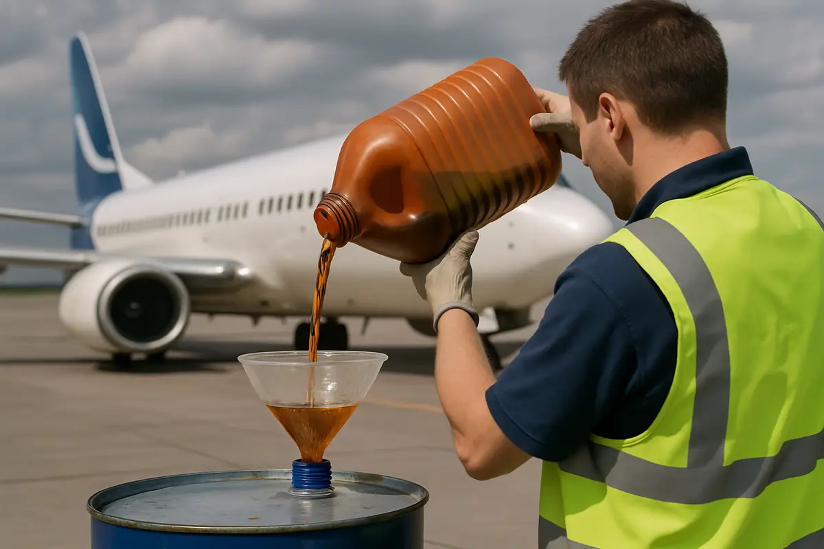 使った油を飛行機の燃料にする