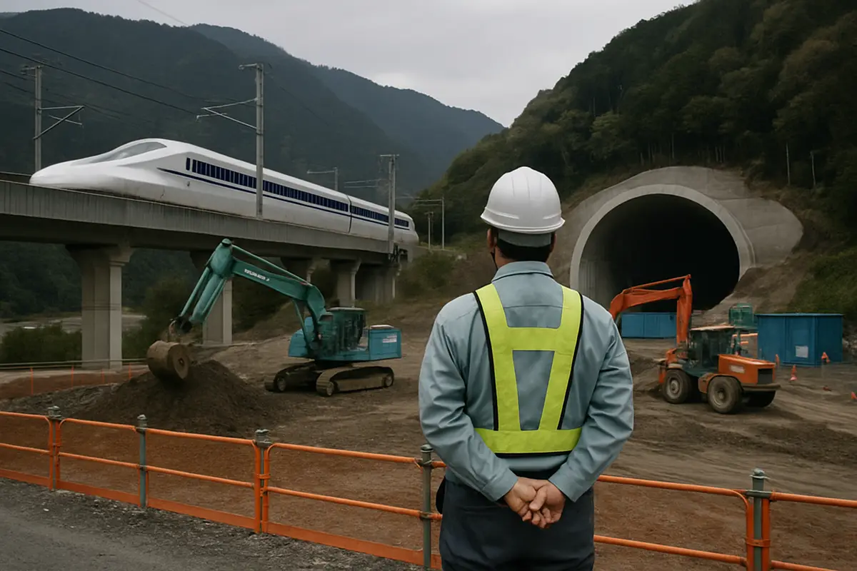 リニア新幹線　静岡県で工事が始まる