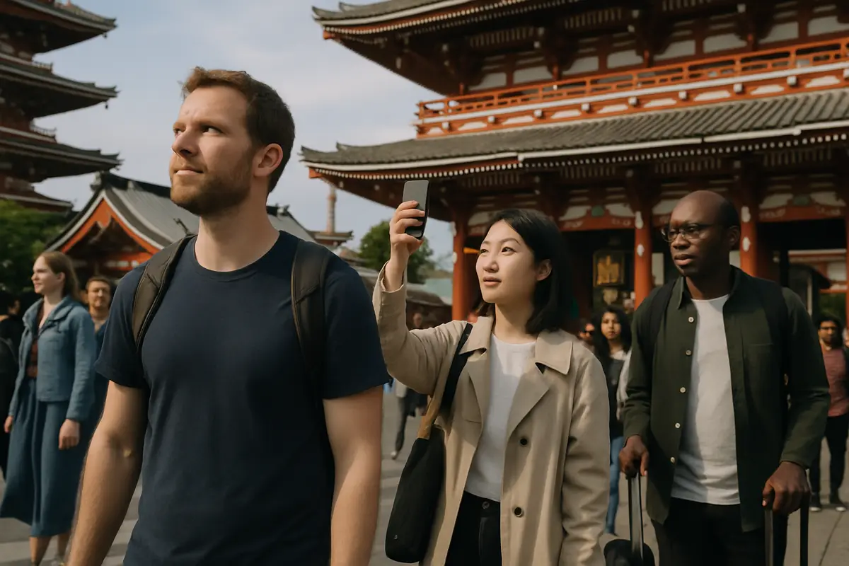 日本に来る外国人が増えている