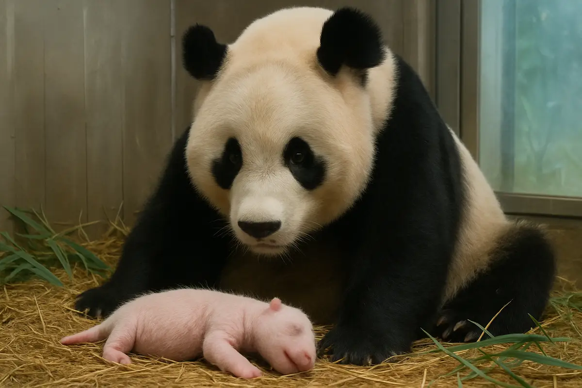 上野動物園でパンダの赤ちゃんが生まれた