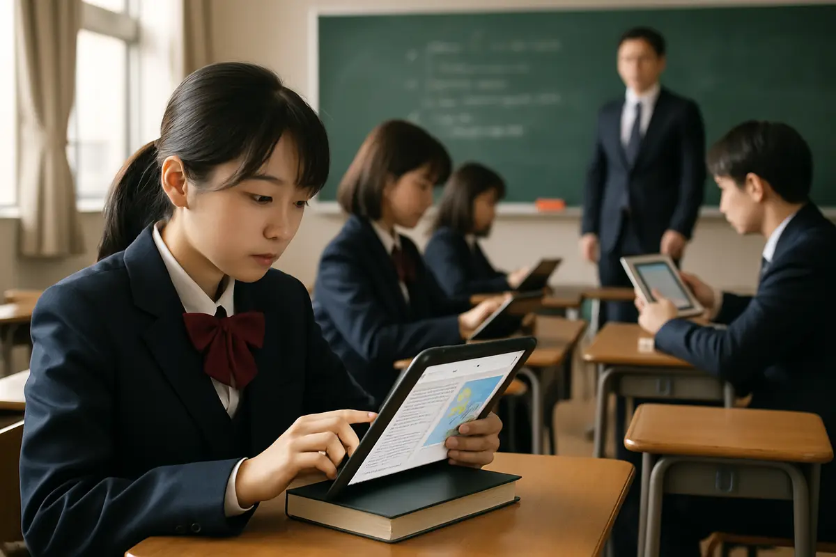 学校の教科書がタブレットになる