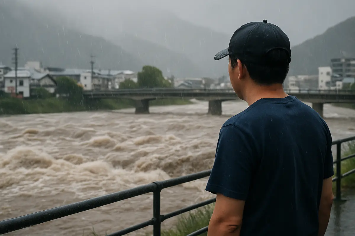 愛知県と岐阜県の川に大雨の警報