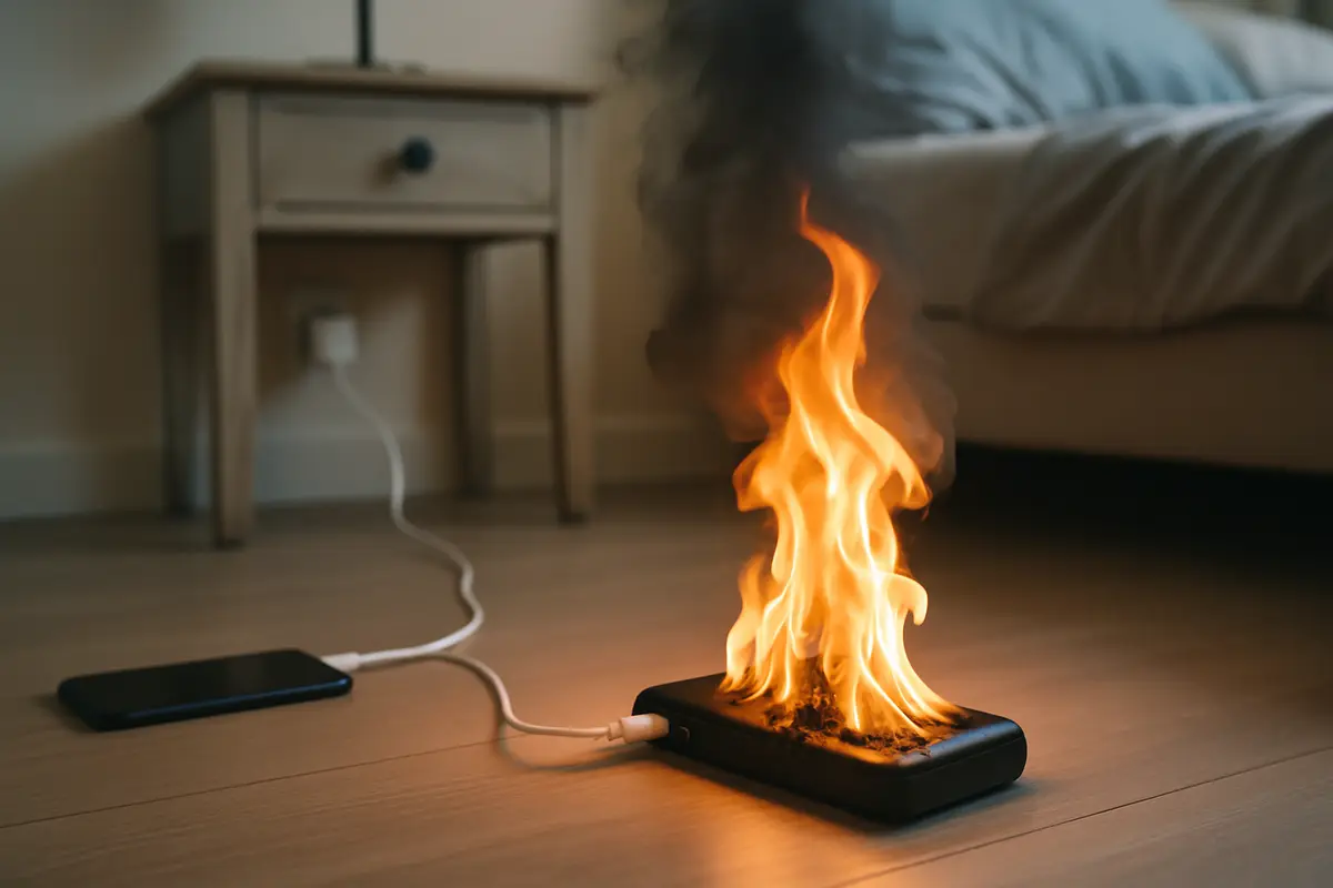 モバイルバッテリーの火事　過去最多に