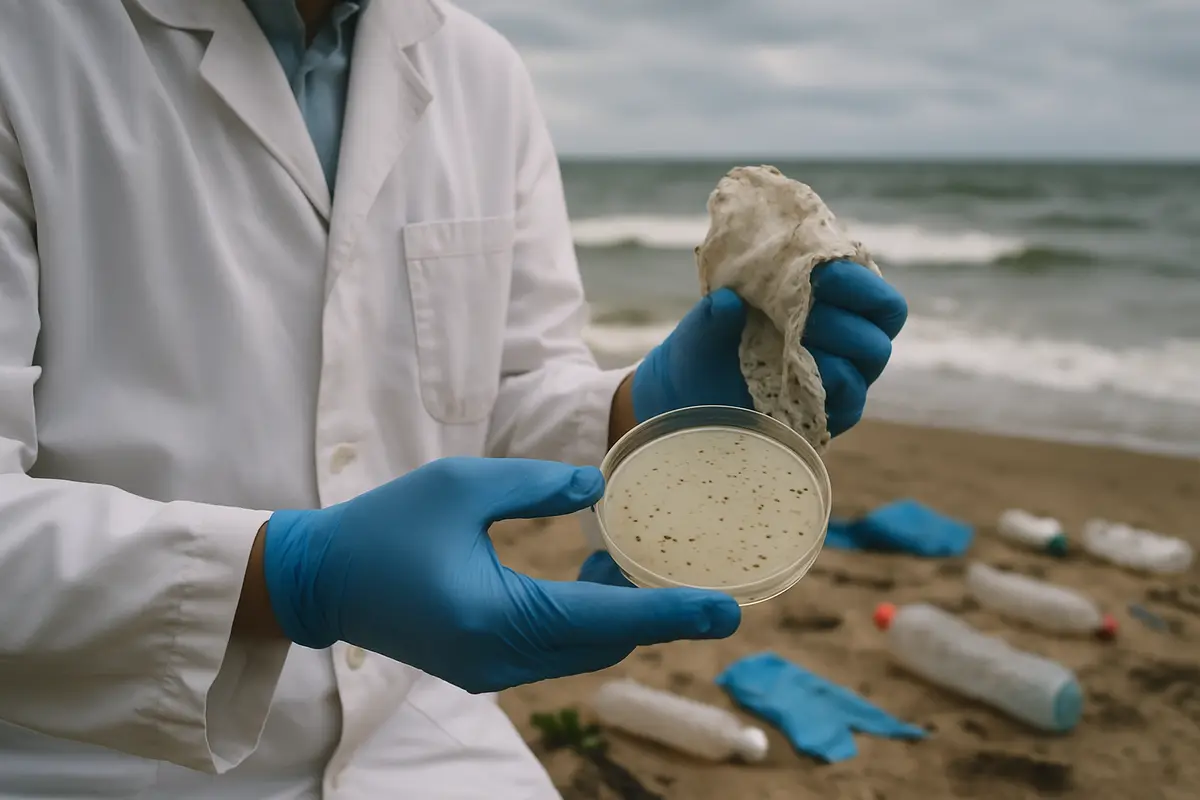 海のプラスチックを分解する細菌を発見