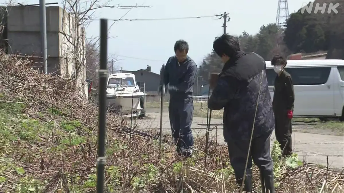 北海道 熊から人を守るため電気が流れる柵を置いた